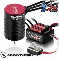 Hobbywing Combo brushless 2s WP16BL30 2435SL-6500KV 1/16 o 1/18