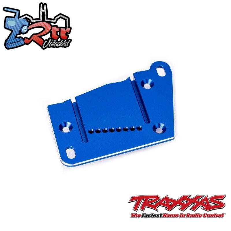 Tapa de montaje del motor, aluminio 6061-T6 anodizado Azul Traxxas TRA10260-BLUE