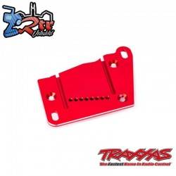 Tapa de montaje del motor, aluminio 6061-T6 anodizado Rojo Traxxas TRA10263-RED