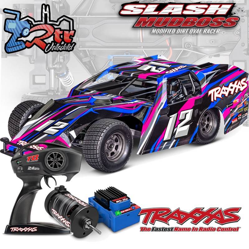 Traxxas Slash Mubboss 2wd brushless Magnun 1/10 RTR Rosa