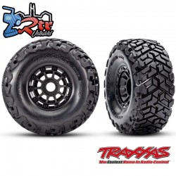 Llantas y ruedas, ensambladas, pegadas cinturón Maxx Slash® 17mm Traxxas TRA10272