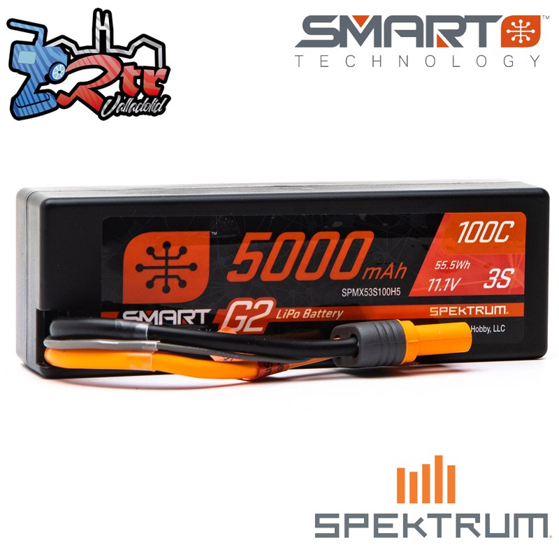 Spektrum SMART LiPo 5000mAh 11.1V 3S 50C Caja Dura IC5