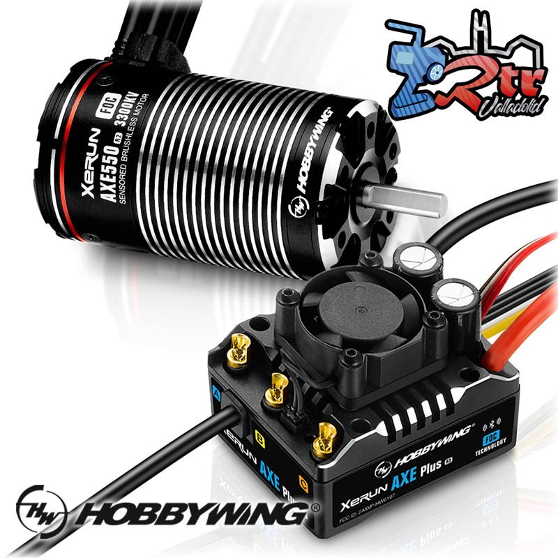 Hobbywing Xerun AXE Plus R3 540L 3300kV R2 Combo para Crawler