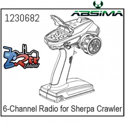Emisora Absima para Sherpa 2,4GHZ 6 Canales sin receptor