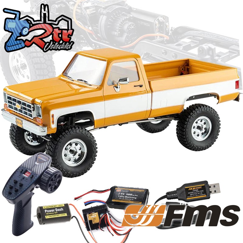 FMS Chevrolet K10 FCX18 Scaler RTR 4x4 1/18 Amarillo