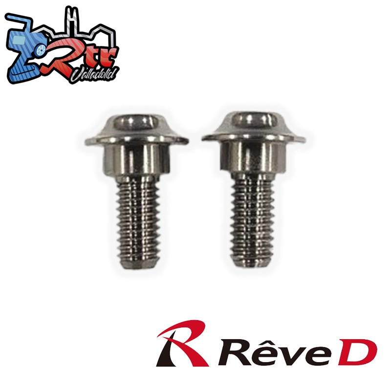 Tornillo servo de titanio cortad 2 piezas M3x6mm ReveD RT-001