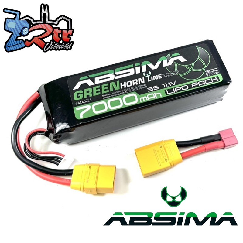 Lipo Absima Greenhorn Vol.2 3s 11.1 Volts 7000 HC XT90/TPlug Estuche Blando