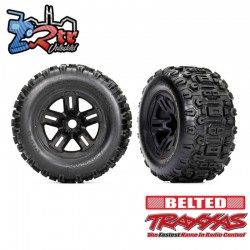 Neumáticos y ruedas, ensamblados, pegados Sledgehammer® All-Terrain de 3,8" con cinturón con espumas TRA9573