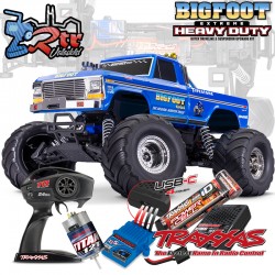 Traxxas Bigfoot No. 1 HD Monster Truck 2WD Escobillas (bat+carg) USB-C