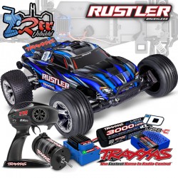 Traxxas Rustler HD Brushless BL-2S Truggy 1/10 RTR Azul