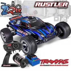 Traxxas Rustler HD Brushless BL-2S Truggy 1/10 RTR Azul