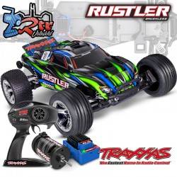 Traxxas Rustler HD Brushless BL-2S Truggy 1/10 RTR Verde