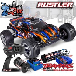 Traxxas Rustler HD Brushless BL-2S Truggy 1/10 RTR Naranja