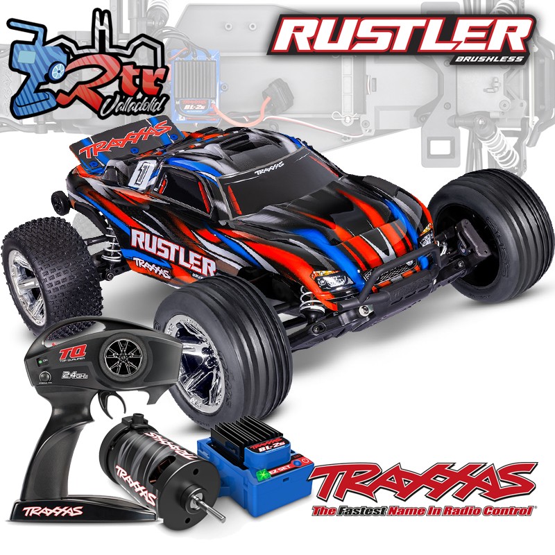 Traxxas Rustler HD Brushless BL-2S Truggy 1/10 RTR Rojo