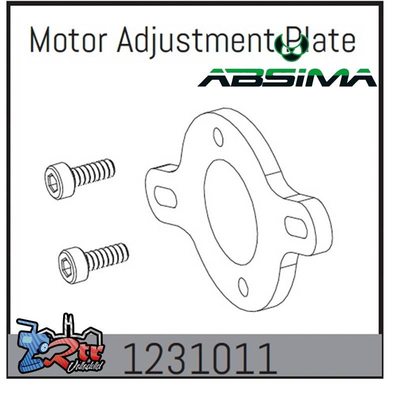 Placa de ajuste de motor CR3.4eco Absima 1231011