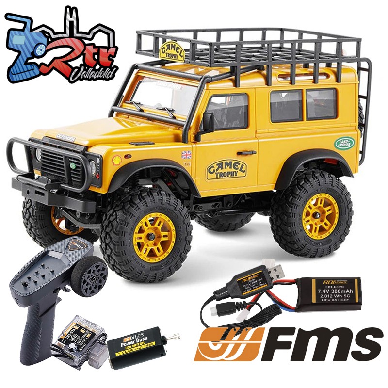 FMS Land Rover Defender 90 FCX24M RTR 4x4 1/24 camel Trophy Serie