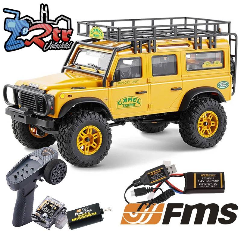 FMS Land Rover Defender 110 FCX24M RTR 4x4 1/24 camel Trophy Serie