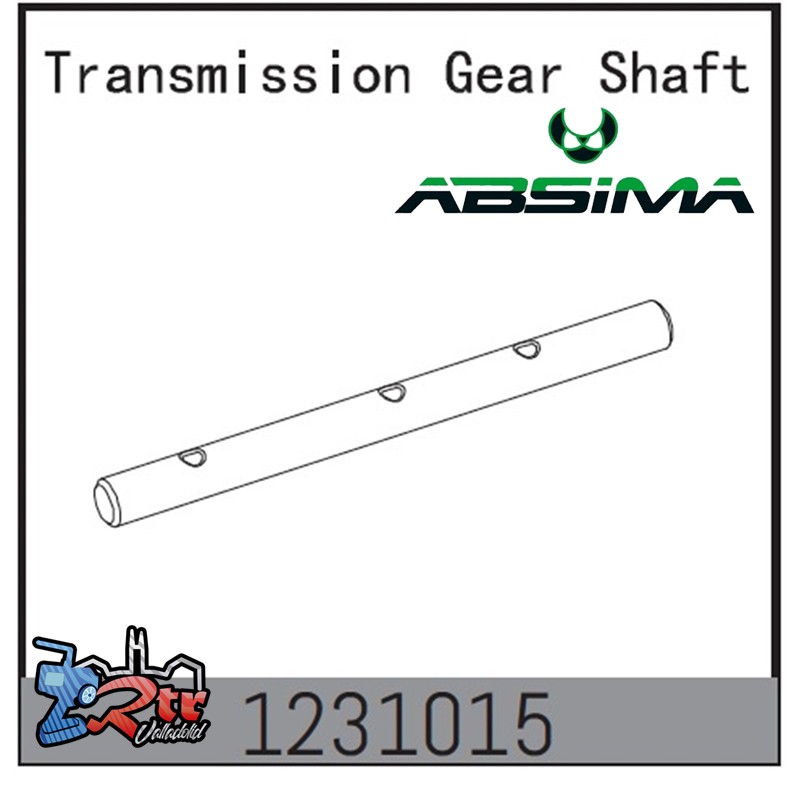 Eje de engranajes de transmisión CR3.4eco Absima 1231015