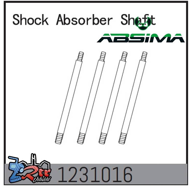 Ejes de de amortiguadores 4 unidades CR3.4eco Absima 1231016