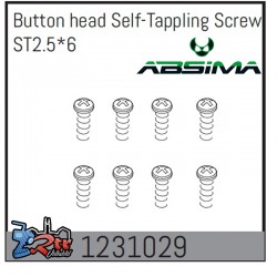 Tornillos de cabeza abotonada estrella M2,5X6 8 Unidades Absima 1231029