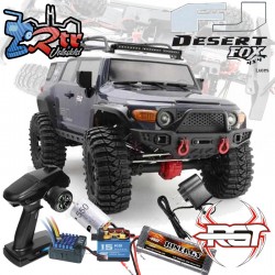 Crawler Rock Desert Fox 1/10 RGT86120-DG V2 Waterproft 4x4 Gris RTR