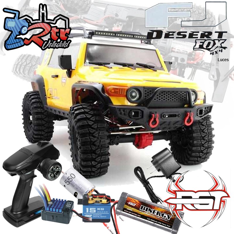 Crawler Rock Desert Fox 1/10 RGT86120-GR V2 Waterproft 4x4 Amarillo RTR