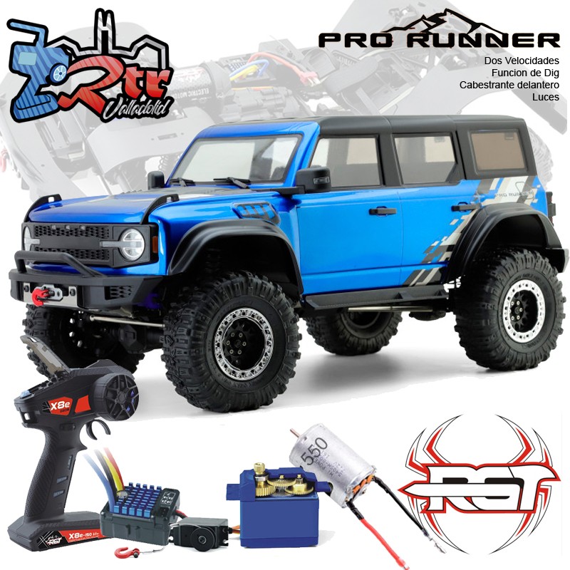 Crawler Pro Runner 1/10 RGT86130 Waterproft 4x4 Azul RTR