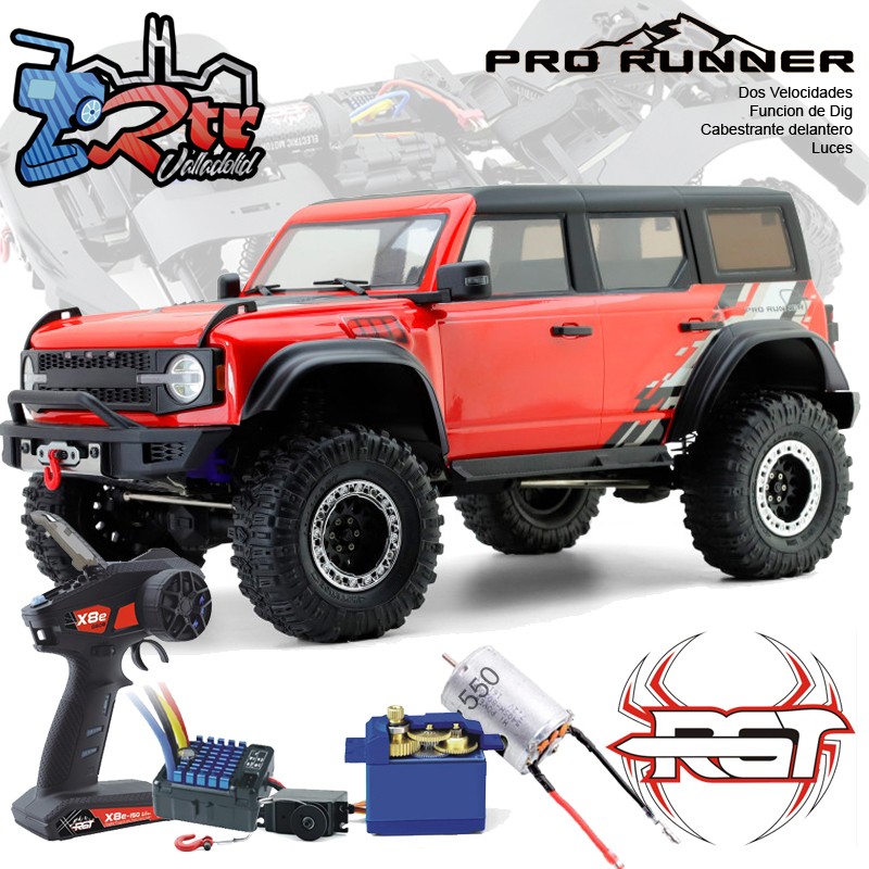 Crawler Pro Runner 1/10 RGT86130 Waterproft 4x4 Rojo RTR