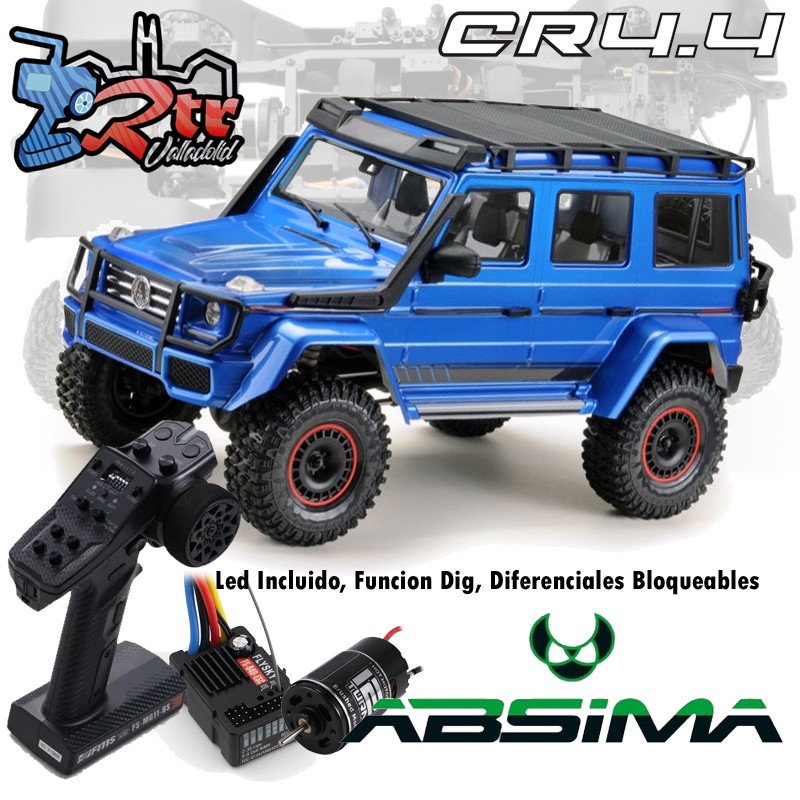 Absima WOLF Crawler 1/10 4x4 CR4.4 Luces RTR Azul