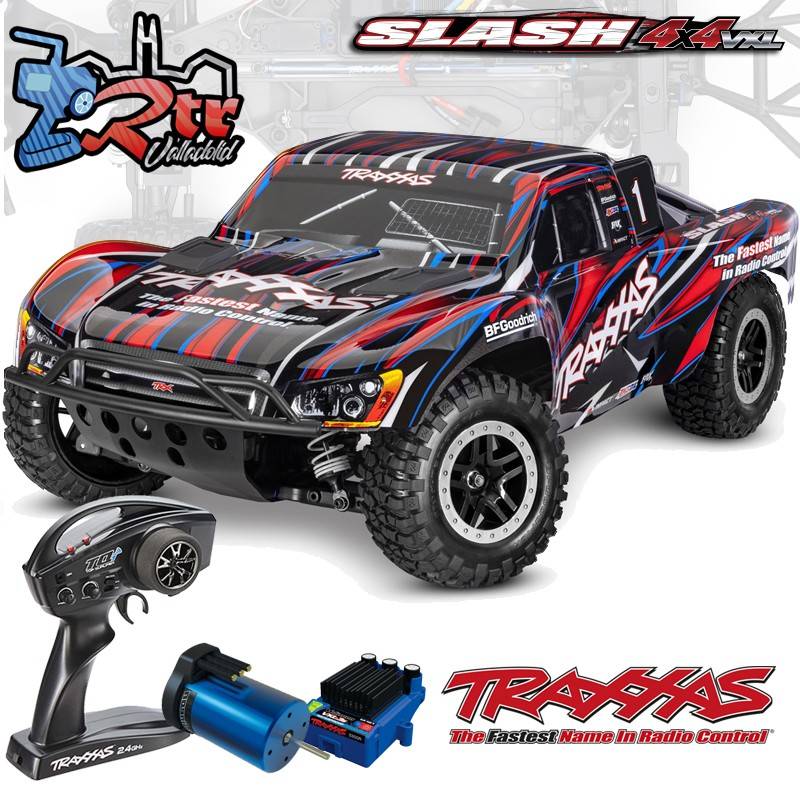 Traxxas Slash VXL 1/10 Brushless Sin Clip TSM 4x4 RTR Rojo