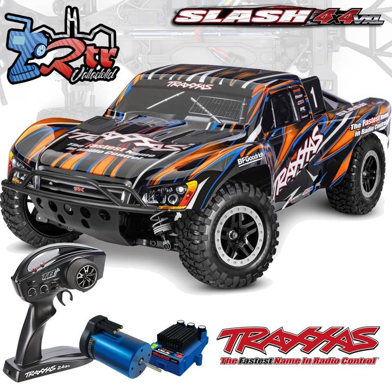 Traxxas Slash VXL 1/10 Brushless Sin Clip TSM 4x4 RTR Naranja