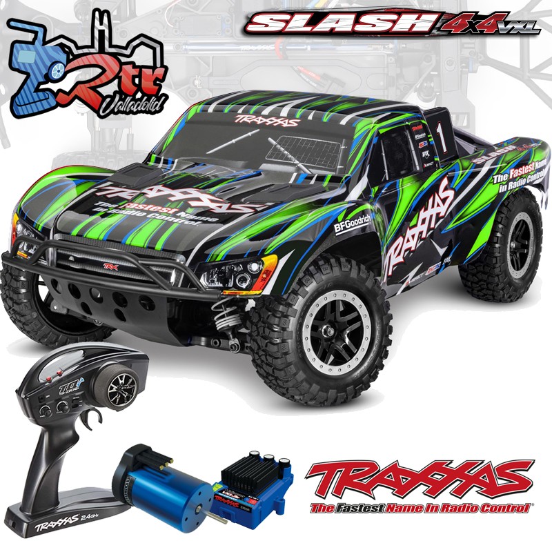 Traxxas Slash VXL 1/10 Brushless Sin Clip TSM 4x4 RTR Verde