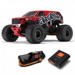 ARRMA Gorgon 1/10 Mega Escobillas 2Wd Kit RTR Monster Rojo