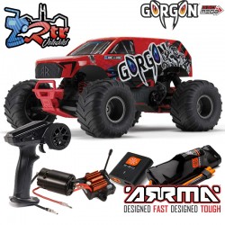 ARRMA Gorgon 1/10 Mega Escobillas 2Wd Kit RTR Monster Rojo