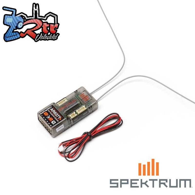 Receptor Spektrum de telemetría AR637T+ de 6 canales SAFE y AS3X