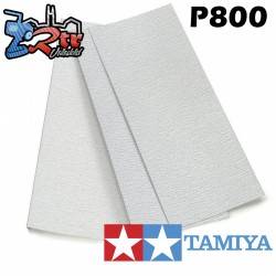 Papel de lija Tamiya grano P800 (3 hojas) 87056