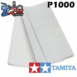 Papel de lija Tamiya grano P1000 (3 hojas) 87057