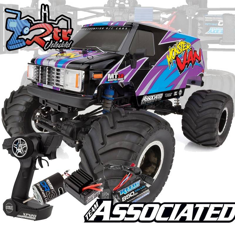 MT12 Monster Van RTR Team Asociated Escobillas 4WD 1/12