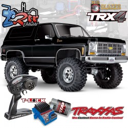 Traxxas TRX-4 4wd 1/10 Crawler Chevrolet Blazer 1979 Negro con anclaje rápido