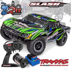 Traxxas Slash 1/10 Brushless Sin Clip BL-2S 4x4 RTR Verde