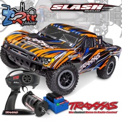 Traxxas Slash 1/10 Brushless Sin Clip BL-2S 4x4 RTR Naranja