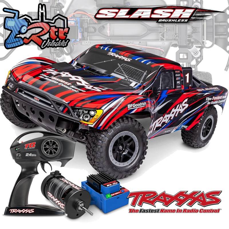 Traxxas Slash 1/10 Brushless Sin Clip BL-2S 4x4 RTR Rojo