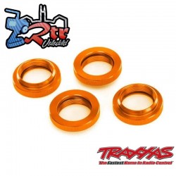 Retenedores de resortes GTX Naranja Traxxas X-maxx TRA7767-ORNG