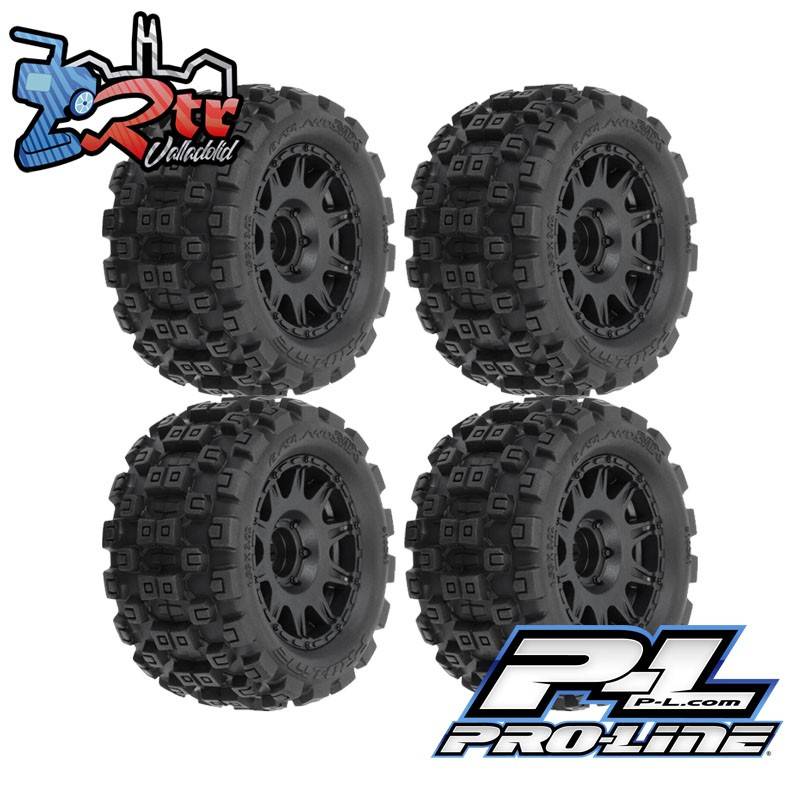 Ruedas Proline 12mm Badlands MX 1.85" 4 Unidades Black Raid