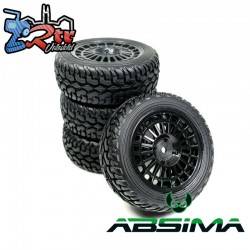 Juego de ruedas "Rallye Street Design" Negro 12 mm 1/10...