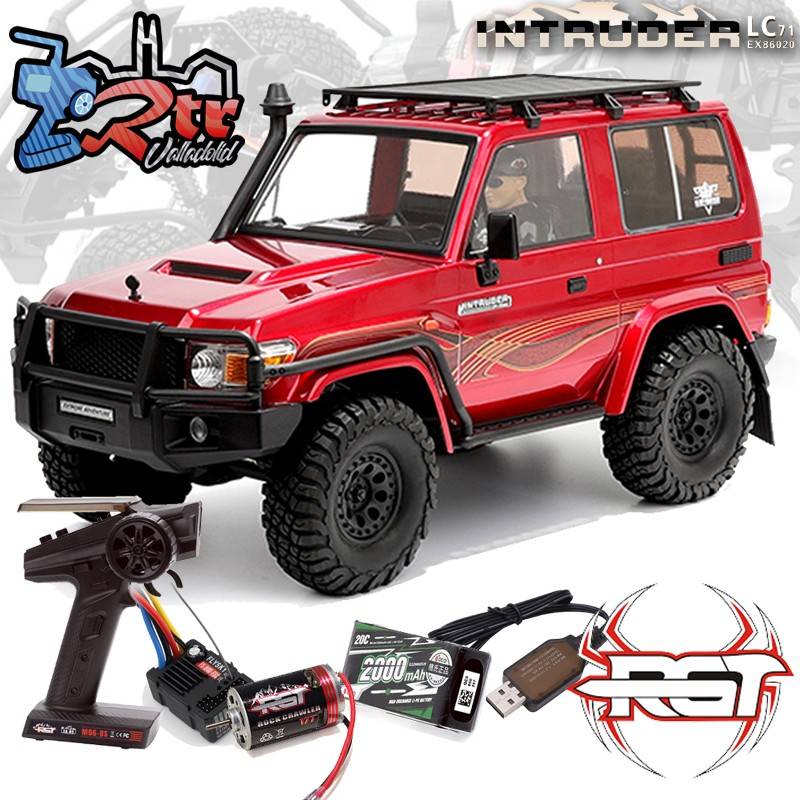 Crawler Rock Intruder 1/10 RGT86020 Waterproft 4x4 Rojo RTR