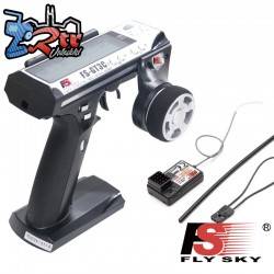 Radio Emisora Flysky  FS-GT3C 2.4GHz + Receptor FS-GR3E 3 Canales 10 Memorias