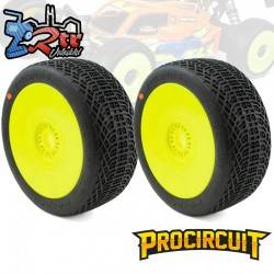 Ruedas Procircuit I-Barrs V3 Buggy C3 Medio en llanta Amarilla