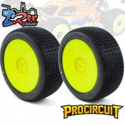 Ruedas Procircuit Addictive V2 Buggy C2 Suave en llanta Amarilla