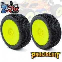 Ruedas Procircuit Addictive V2 Buggy C1 Super Suave en llanta Amarilla